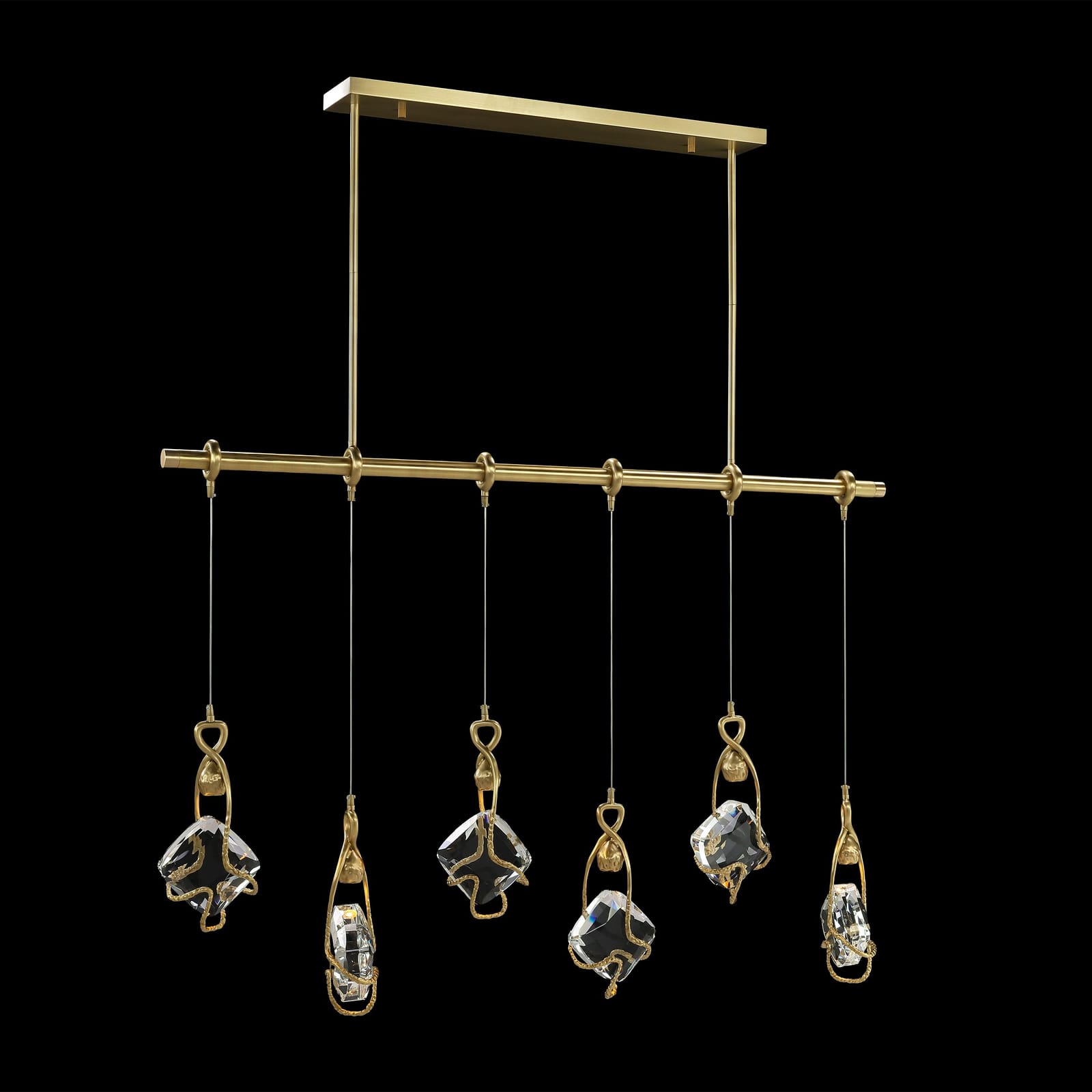 John Richard Mirelle Six-Light Horizontal Chandelier official image 1