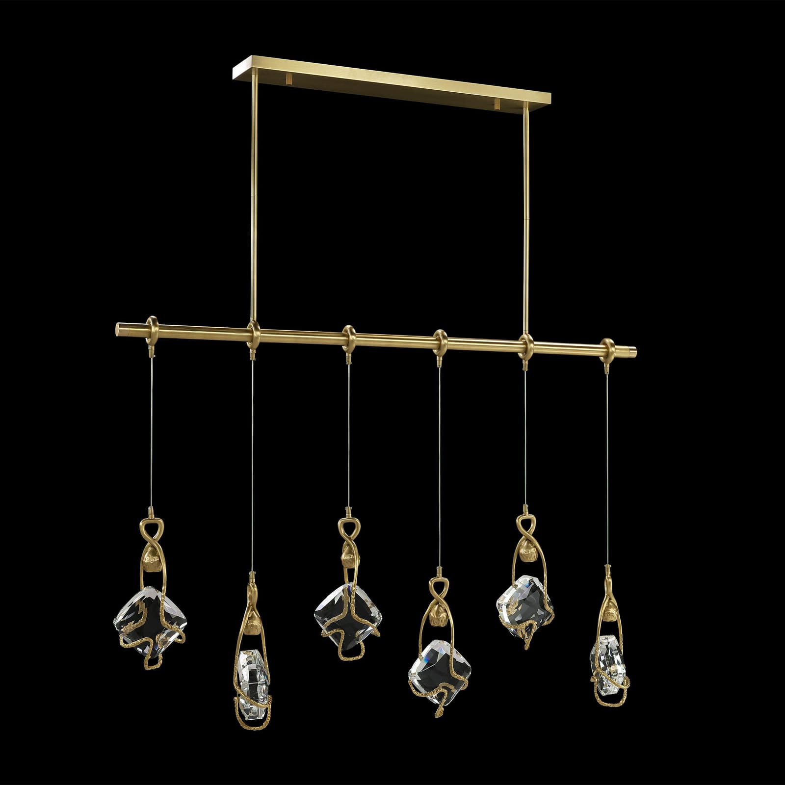 John Richard Mirelle Six-Light Horizontal Chandelier official image 2