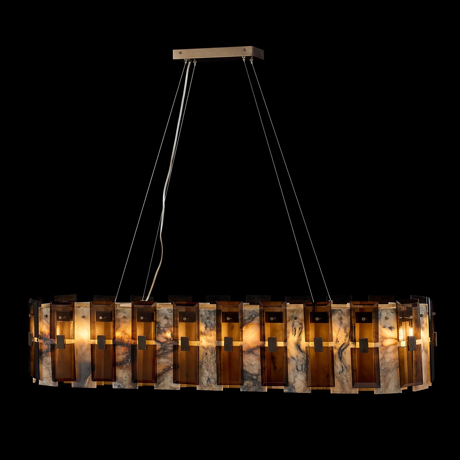 John Richard Tamboril Twenty-Two-Light Horizontal Chandelier official image 1