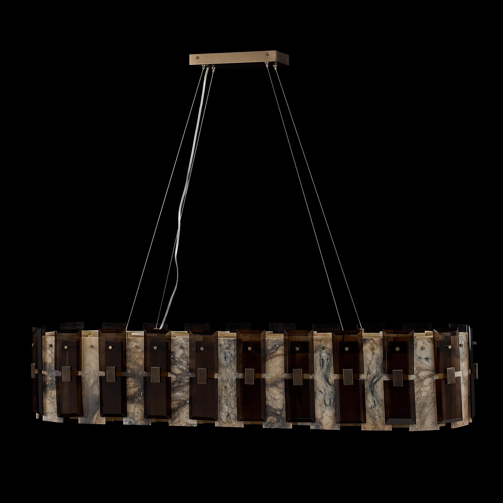 John Richard Tamboril Twenty-Two-Light Horizontal Chandelier official image 2